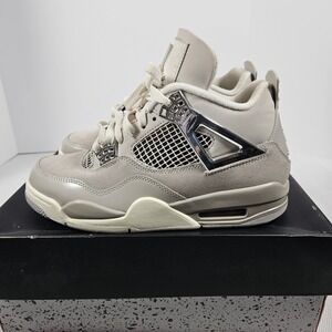 Nike Air Jordan 4 Retro Frozen Moments Light Iron Ore Gray Womens 7.5 Mens 6